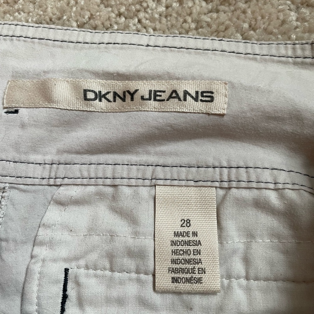 Beautiful low waist shorts.. cream color with black trims !